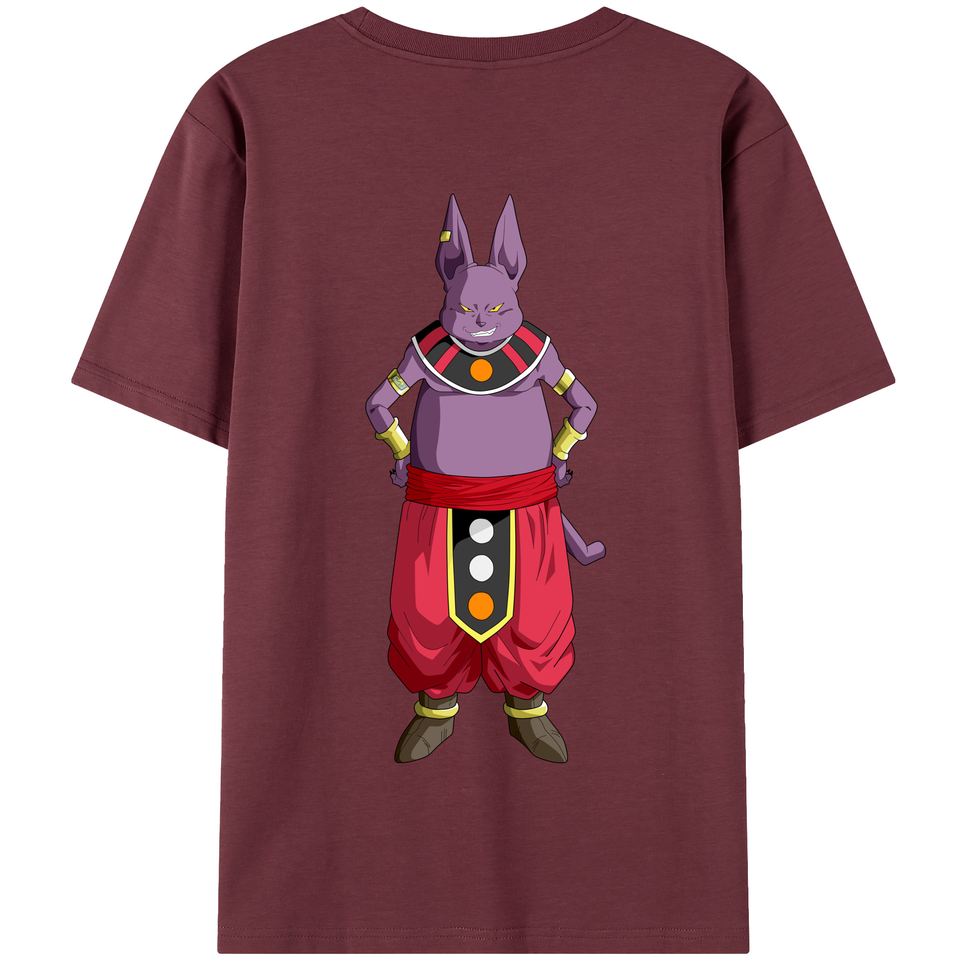 （画像用） ドラゴンボール シャンパ DRAGON BALL Champa 綿100％半袖Tシャツ（背面プリント）